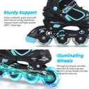 MammyGol Adjustable Inline Skates for Kids Boys Girls Youth Blades Roller Skates with Light up Wheels Ages 4-16, XL