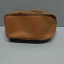 Travel Makeup Bag, Large Capacity Cosmetic Organizer Bags for Women, Waterproof PU Leather Toiletry Bags, Wide Open Flat Makeup Case with Divider and Handle