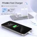 iPhone Fast Charger,[Apple MFi Certified] iPhone Charger Fast Charging Apple Wall Charger Block 6FT USB C Lightning Cable Cord Type C Adapter for iPhone 14 Pro Max/13/12 Mini/11/10/XS Max/XR/X/8/7/SE