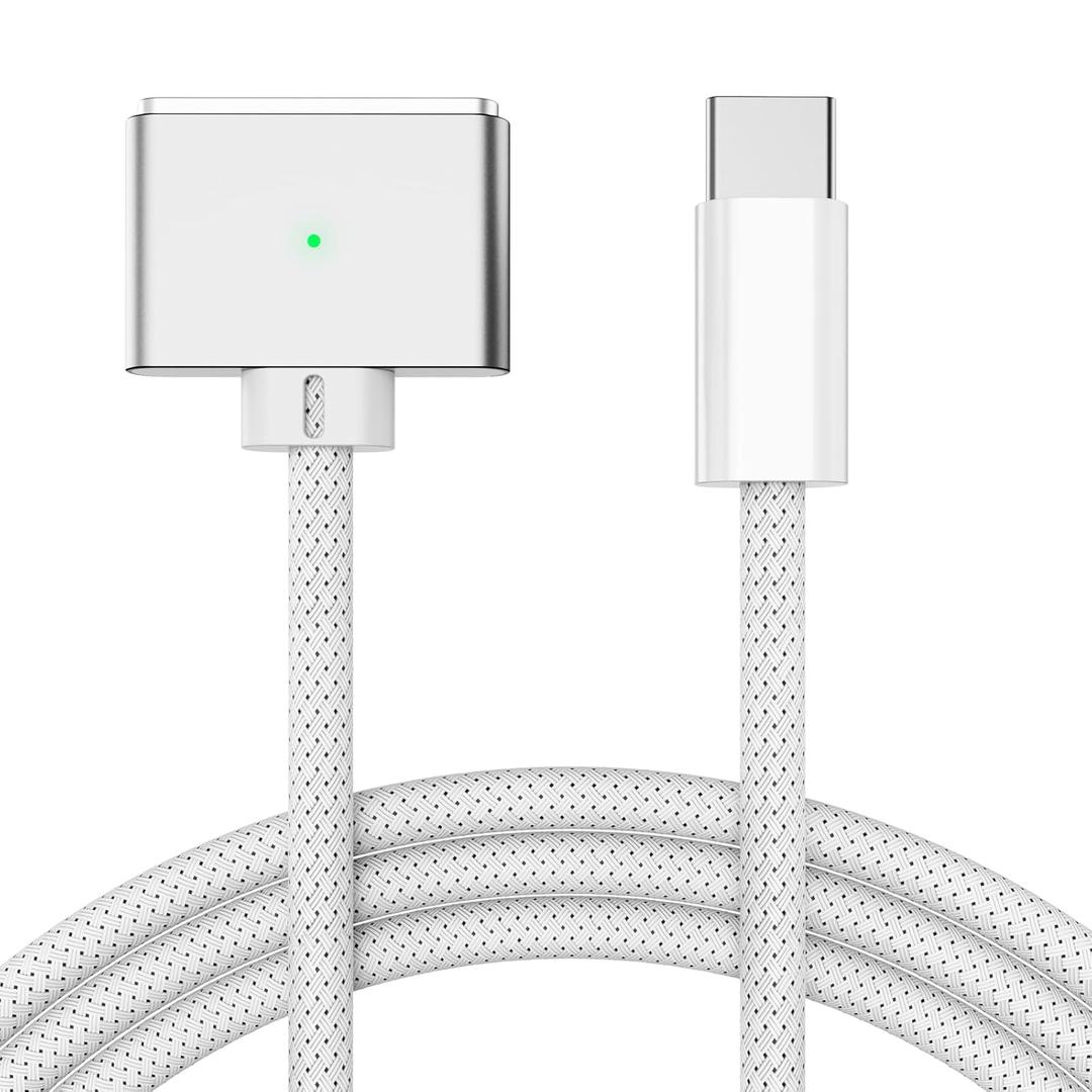 140W USB-C to Magnetic 3 Cable, 6.6FT Compatible with Magsafe 3 Cable for MacBook Air 2024 M3 13/15inch, 2023/2022 M2, Pro 2024/2023 M4/M2 Pro & Max 14" 16", 2021 M1 & Max 14" 16"