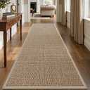 DEXI Ultra Thin Hallway Runner Rug 24x72, Non Slip Entryway Rugs,Beige
