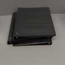 Cardinal Economy 3 Ring Binder, 1 Inch, Presentation View, Black, Holds 225 Sheets, Nonstick, PVC Free, 4 Pack of Binders 