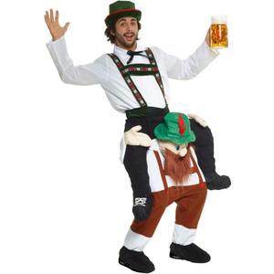 Morph One Size Fits Most Bavarian Piggyback Costume, Brown, White and Black One Size