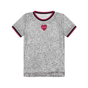 Guess Grey Regular Sequins T-Shirt 14