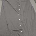 Ekouaer Nightgowns for Women Button Down Night Gowns Short Sleeve Sleep Shirt V Neck Nightshirt Soft Sleepwear Pajams Dress (Large, Might Grey)