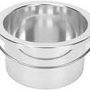 Wax Warmer Replacement Pot, 100mm Wax Warmer Inner Pot, Portable Silver Hair Waxing Warmers Accessory Depilatory Container for Hair Remover Waxing Machine