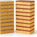 2 x Natural Sponges Dishes 12Pcs Biodegradable Dish Sponge Eco-Friendly | 12PCS natural biodegradable sponges, wood pulp sisal coconut fiber, eco-friendly dish cleaning, plant-based