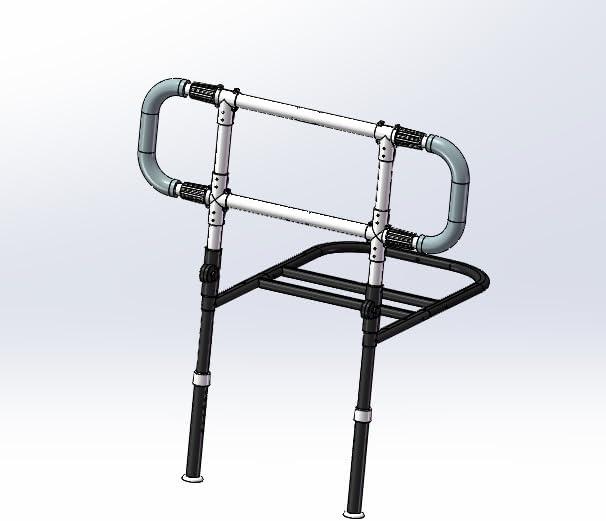 Bed Rails for Elderly Adults Height Adjustable Bed Assist Rail for Seniors Safety Bed Handle with Leg