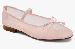 MUCCCUTE Women's Raffia Ballet Bow Flats Shoes Round Toe Slip-on Comfortable Mary Jane Mesh Flats, Size 9, Nude