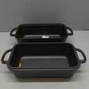 Cast Iron Loaf Pan with Lid 9x5 Inch, 2 in 1 Loaf Pans for Baking Bread, Even Heat Distribution for Sourdough, Homemade Bread