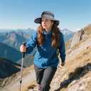 hoyuwak Sun Hat with Wide Brim - Breathable Mesh fischer's hat for Outdoor Activities, Adjustable Chin Strap, Foldable Fishing & Straw Hats for Women & Men, UV Protection, 22-25.6 inch White