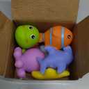 Hely Cancy Infant Bath Toys for 18 Months - No Hole Animal Bathtub Toys, Baby Bath Tub Toys