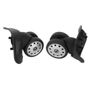 2PCS Suitcase Universal Whee, Silent Row Replacement Luggage Caster with Large Multi Holes, Suitcase Wheel Set for Repair and Replacement