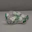 CREWORKS 100 Sets 2.25 inch/58mm Blank Button Badge for Button Making Machine, Button Maker Supplies Round Badge Button Press Refill, Includes Metal Shells & Clear Mylar & Plastic Base