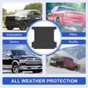 Trunk Bed Mat Fit for Ram 1500 2019-2024 2025 5.7FT Short, All Weather Custom Fit TPE Trunk Bed Liner Car Floor Liners