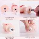 WDS WONDROUS Flameless Heart Candles Set of 2, Pink LED Valentine's Day Candles - Battery Operated Love & XOXO Heart Shaped Candle for Home Decor, Wedding, Gift for Her