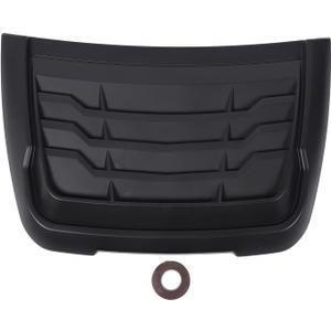 Hood Scoop Car Hood Vent, Air Intake Grille Inlet Trim Decor Cover, Bonnet Vent Cover Accessory for XLT XLS XL 2015 to 2022 (Matte Black)