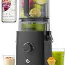 Cold Press Juicer, 3-in-1 Self Feeding Juicer Machine with 6.5" Large Feed Chute&100oz Hopper, Slow Masticating Juicer for Whole Fruits & Vegetables, Easy Clean for Juice, Nut Milk & Sorbet