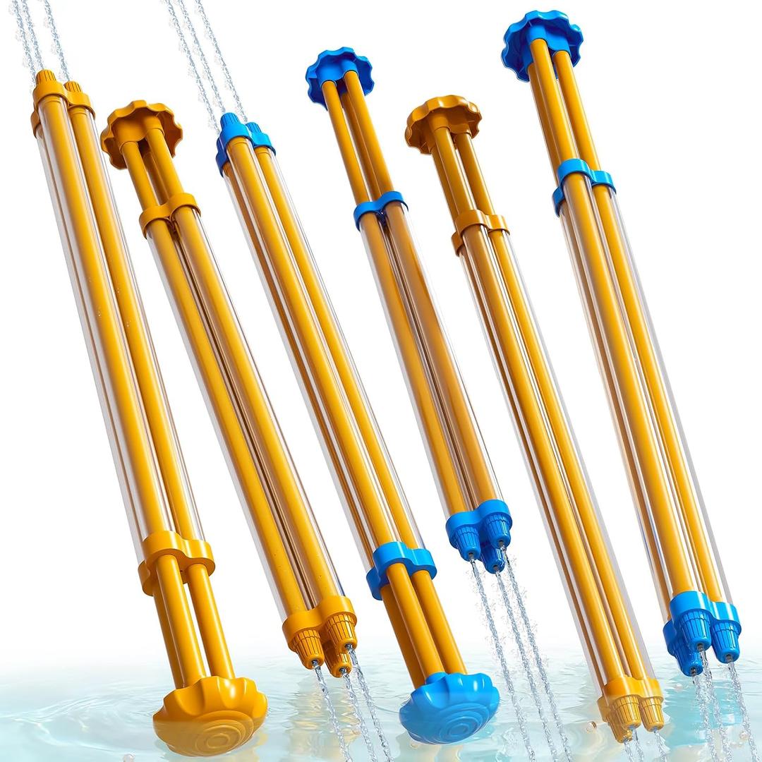 6 Pcs Water Squirt Guns, Kids Water Blasters Pool Beach Outdoor Party Toys | Includes 6 lightweight waterproof water squirt blasters, shooting toy for kids summer pool and beach activities