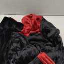U2SKIIN Mens Hooded Robe, Plush Robes for Men Long Fleece Bathrobe (Large-X-Large, Black/Dark Red Hooded)