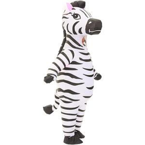 Inflatable Costume Adult Funny Blow up Halloween Costume Fancy Dress Cosplay Party Christmas Halloween Suit zebra