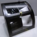 Bamboo Corner Bread Box for Kitchen Counter with Acrylic Transparent Door Large Capacity Bread Holder Double Layer Bread Storage Container for Homemade Bread (Black)