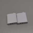 USB C Fast Charger Block, 60W USBC Wall Charger Plug, 2Pack 5-Port Type C Phone Charging Cubes Power Adapter Multiport Brick for iPhone 17/16/15/14/13/12/11/Pro Max/Plus/Air, iPad mini/Pro,Galaxy S25 (White)