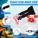 Flutesan 4 Pack Kids Swim Goggles with Nose Cover Hair Protector Elastic Strap Snorkel Diving Mask Swim Mask Swimming Glass Scuba Snorkel Goggles (Pink Purple, Pink White, Sky Blue, Green)