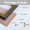 Bronze 8.25x11.75 Picture Frames: Wooden Wall Frames for Home Wall Decor, A4 Frame for Painting, Artwork, Post Print, Classic Frames A4 with Plexiglass and Backing