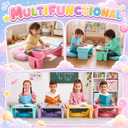 Supervitae 16 Pcs Kids Lap Desk & Flexible Seating Classroom, Vibrant Color