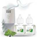 Scent Fill Eucalyptus Spearmint Plug in Air Freshener, Scented Oil Refills, 2 Refills + Diffuser