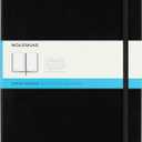 Moleskine Classic Collection Hard Cover Notebook, 1-Subject, Dotted Rule, Black Cover, (80) 10 x 7.5 Sheets (XL)