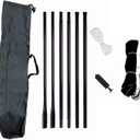 Portable Ball Net Rack Set, Ideal for Outdoor Sports, Large Activity Space, Easy to Carry, Suitable for Park, Beach, Sand, Grass