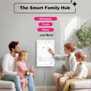 Digital Calendar, 10.1 Inch Wall Planner Electronic Calendar&Chore Chart,1080P Full HD Interactive Touchscreen Smart Touchscreen Interactive Display for Family Schedules Wall Mount Included, Great for Organizing Your 2025-2026 White