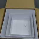 Metal Display Stands for Buffet Table - Black & White Cake Risers, Cupcake Stand for Wedding, Party, Catering Supplies, Elegant Food Risers for Display ((6,7,8)"-1 set)