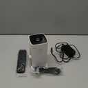 Mini Projector, Portable Projector 4K & Full HD 1080P Support, 270 Rotation Outdoor Projector, Movie Projector Compatible with Smartphone, TV Stick, Laptop, PS4, HDMI, USB (Ivory)