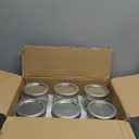 Ieavier 6PCS Wide Mouth Mason Jars 16oz with Airtight Lids and Bands, Canning Jars with Crystal Glass for Food Storage, Spice Jars, Canning, DIY Projects, Jam, Jelly, Honey, Preserving, Drinking