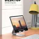 Lamicall S1 Tablet Stand, Adjustable Tablet Holder - Desktop Stand Dock Holder for 4-13" Tablet, iPad Pro 11, 9.7, 10.5, 12.9 Air Mini, Kindle, Tab, Switch, Viral Podcast Video Office Desk Accessories