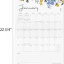 6 x 2025 Wall Calendar, Cabbrix Large Wall Calendar 2025-2026, 22 3/4" x 14 3/4", Calendar from Now to July 2026,Monthly Calendar Perfect for Organizing & Planning, Floral Design
