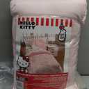 Jay Franco Hello Kitty Queen Comforter Set - 7 Piece Bedding Includes Sheet Set & Pillow Covers - Super Soft Pink Bedding