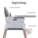 3 in 1 Baby High Chair,Adjustable Convertible Chairs Baby High Chairs for Babies and Toddlers,Portable and Easy to Clean,Gray