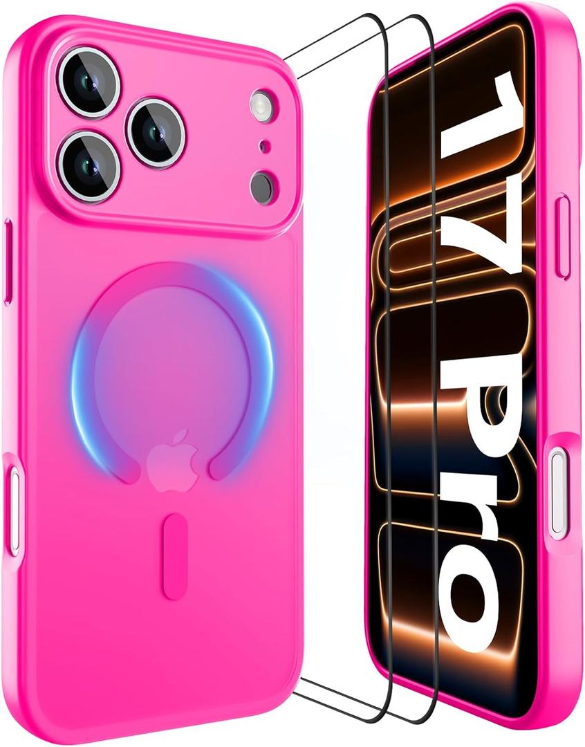 YFEMLAZ Magnetic for iPhone 17 Pro Case, Hot Pink