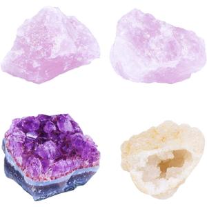 4 Pieces Tillandsia Air Plant Crystals Holder Small Air Plant Pot for Air Plants Home Decor Display (Air Plant Not Included)