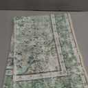 Vhong Boho Area Rugs Washable Vintage Modern Neutral Small Carpet Sage Green 23 High Traffic Rugs Doormat for Bathroom Kitchen Entryway Non Slip