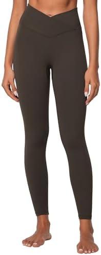 Sunzel Sunlissia Hidden Butt Lifting Scrunch Workout Leggings for Women, Crossover High Waist Yoga Pants with Tummy Control Size M