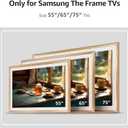 TV Frames 55" Deco Alloy Bezel Only for Samsung The Frame TV and Pro TVs (Fits 2021-2026, LS03A, LS03B, LS03C, LS03D, LS03FA, LS03FW, LS03HE, LS03HW), Modern & Minimalist Styles from TV to Art, Interchangeable Bezels for Home Decor, Easy Installation
