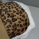 LUXIAN Electric Heated Blanket Full Size 72"x84" - Microplush & Sherpa Fabric Dual-Sided, 9 Heat Settings & 10 Hours Auto Off, Cozy Warming Throw for Office or Bed, Machine Washable, Leopard Print