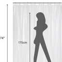 AmazerBath Plastic Shower Curtain Clear 72x74 Inches, Clear Shower Curtain Heavy Duty 8G Premium PEVA, Weighted Shower Curtains for Bathroom Accessories with 3 Big Stones and 12 Rustproof Grommets