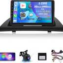 [2+64G] for BMW X3 E83 2004-2012 Android Radio: 9 Inch Touch Screen Car Radio - Wireless Carplay & Android Auto, GPS Navigation, WiFi, Mirror Link, EQ, FM, SWC + AHD Backup Camera + Canbus