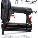 AEROPRO Tools Pneumatic Brad Nailer, 18 Gauge 2 in 1 Air Brad Nail Gun and Staple Gun with 1000pcs Nails for Upholstery, DIY Project, Woodworking